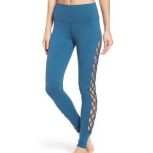 Alo Yoga Women's Blue Interlace High-Waist Leggings Xxs